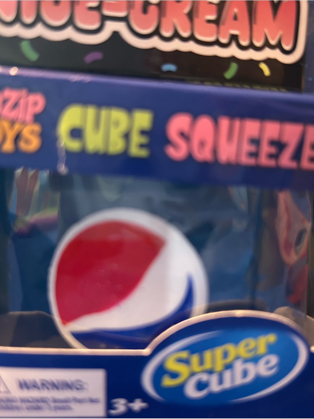 Red and Blue Squeeze Ball Stress Toy